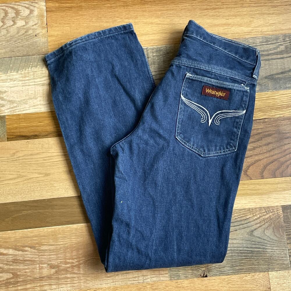 Wrangler 84640 FD Men's 32 Slim Fit Jeans Made USA Vintage Western Denim